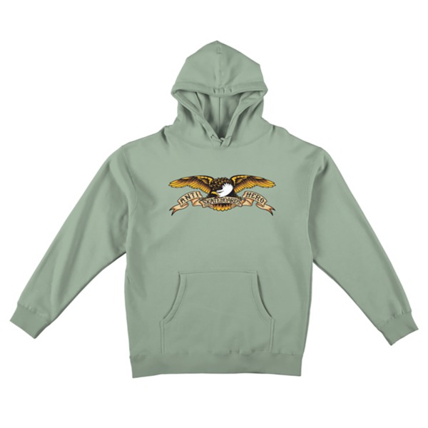 Anti Hero Skateboards Eagle Dusty Sage Men's Hooded Sweatshirt - Small