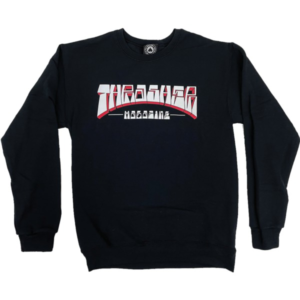 Thrasher Magazine Firme Logo Black Men's Crew Neck Sweatshirt - X-Large