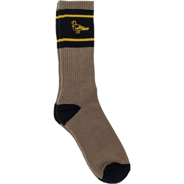 Anti Hero Skateboards Basic Pigeon Emblem Charcoal / Black / Gold Crew Socks - One size fits most