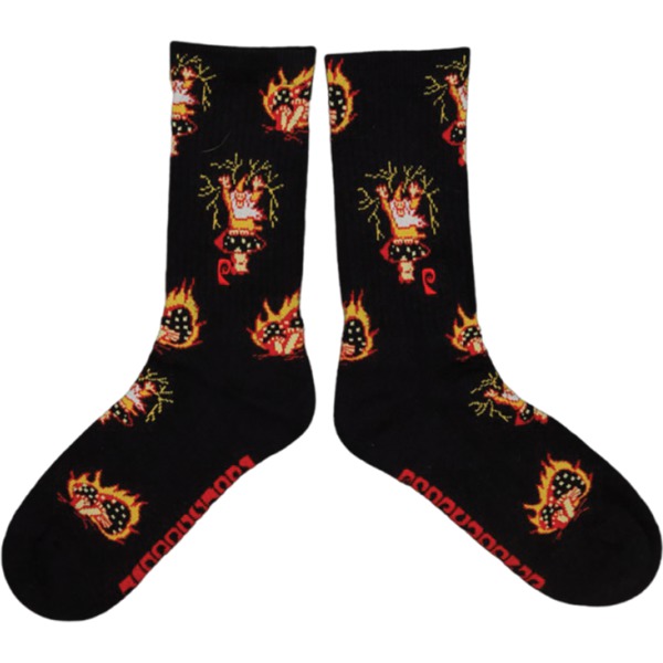 Psockadelic Socks Wizard Shroom Crew Socks - One size fits most