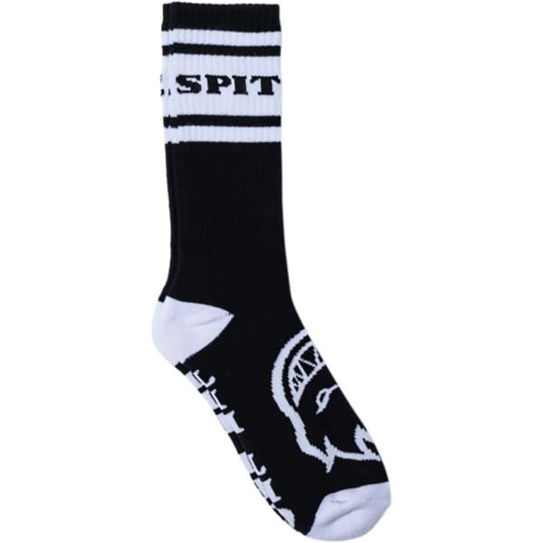 Spitfire Wheels Classic 87 Bighead Black / White Crew Socks - One size fits most