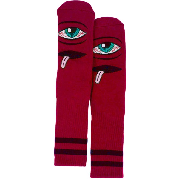 Toy Machine Skateboards Bloodshot Eye Red Crew Socks - One size fits most