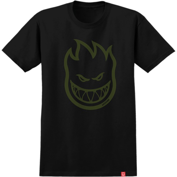 Spitfire Wheels Bighead Black / Olive Youth T-Shirts - Small