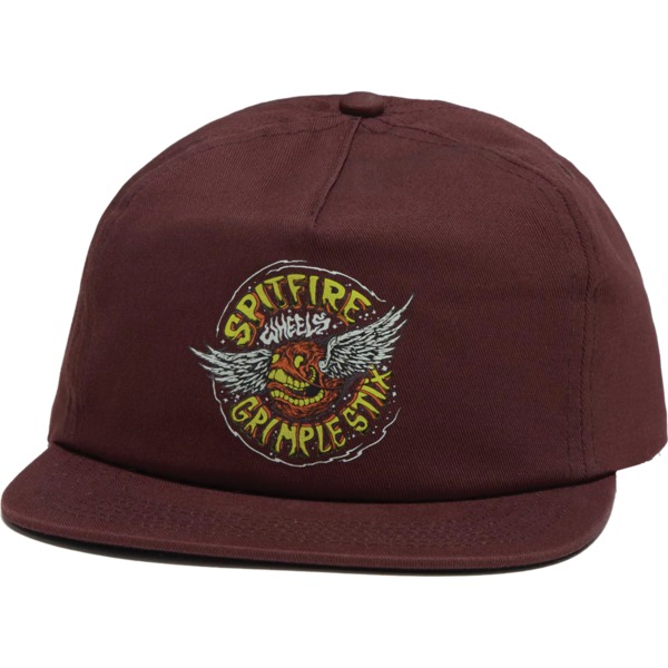 Spitfire Wheels Flying Grimple Maroon Hat - Adjustable