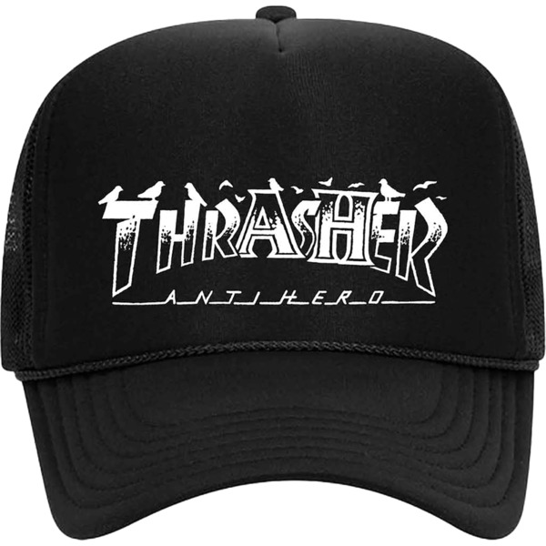 Thrasher Magazine x Anti Hero Pigeon Mag Black Hat - Adjustable