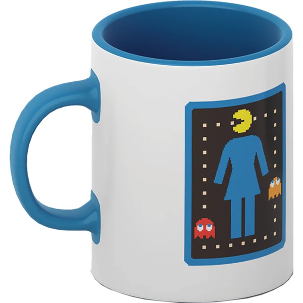 Girl Skateboards Pac-Lock White / Blue Coffee Mug