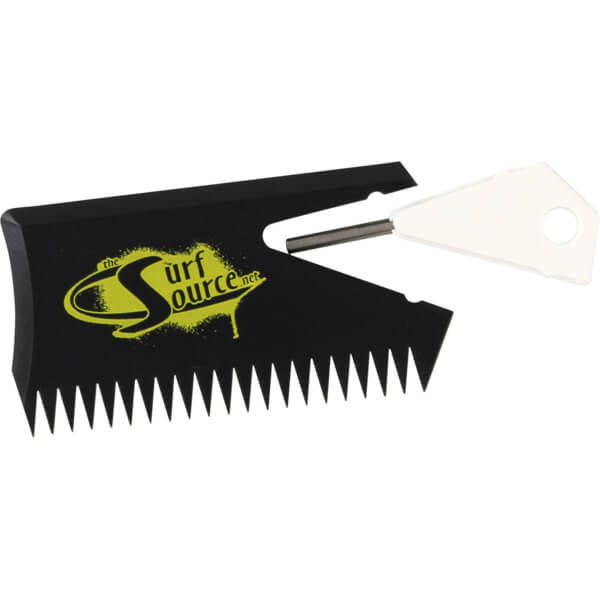 Surf Source Wax Comb Black Yellow White Wax Comb Includes Fin