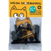 Meow Skateboards Phillips Black / Yellow Skateboard Hardware Set - 1.25"