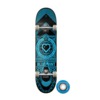 Blueprint Skateboards Home Heart Black / Blue Complete Skateboard - 8.25" x 32.5"