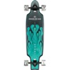 Globe Skateboards Prowler Mid Green Flames Longboard Complete Skateboard - 9" x 34.75"