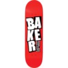 Baker Skateboards Andrew Reynolds Stacked Red Skateboard Deck - 8" x 32"