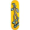 Black Label Skateboards Crutch Yellow Skateboard Deck - 8.25" x 32.12"