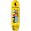 Krooked Skateboards Una Farrar Punx Yellow Skateboard Deck True Fit - 8.38" x 31.75"