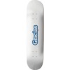 Thank You Skateboards Gracias Logo White Skateboard Deck - 8" x 31.75"