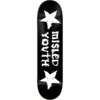 Zero Skateboards Misled Youth 25 Year Black / White Skateboard Deck - 8.5" x 32.3"