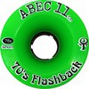 ABEC 11 70's Flashbacks Lime Skateboard Wheels - 70mm 78a (Set of 4)