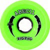 ABEC 11 ZigZags Lime Skateboard Wheels - 70mm 80a (Set of 4)