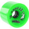 ABEC 11 Bigzigs HD Lime Skateboard Wheels - 75mm 80a (Set of 4)