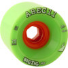 ABEC 11 BigZig HD Lime / Orange Skateboard Wheels - 75mm 74a (Set of 4)