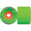 ABEC 11 BigZig HD Lime / Orange Skateboard Wheels - 75mm 75a (Set of 4)