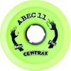 ABEC 11 Centrax Lime / Black Skateboard Wheels - 77mm 80a (Set of 4)