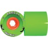 ABEC 11 Centrax HD Lime / Orange Skateboard Wheels - 75mm 75a (Set of 4)