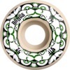 Bones Wheels STF V4 Dog Night Natural / Green Skateboard Wheels - 52mm 99a (Set of 4)