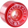 Sector 9 Nineballs Red Skateboard Wheels - 70mm 78a (Set of 4)