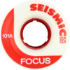 Seismic Skate Systems Focus White / Red Skateboard Wheels - 55mm 101a (Set of 4)