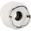 Shark Wheels DNA Solid White / Black Skateboard Wheels - 72mm 78a (Set of 4)