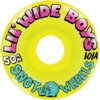 Snot Wheel Co. Lil Wide Boys Yellow Skateboard Wheels - 50mm 101a (Set of 4)