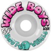 Snot Wheel Co. Wide Boys White Glow Skateboard Wheels - 55mm 101a (Set of 4)