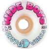 Snot Wheel Co. Wide Boys White Glow Skateboard Wheels - 57mm 101a (Set of 4)