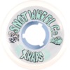 Snot Wheel Co. X-Rays Clear / Ice Blue Skateboard Wheels - 54mm 82a (Set of 4)