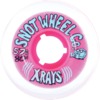 Snot Wheel Co. X-Rays Clear / Pink Skateboard Wheels - 57mm 80a (Set of 4)