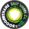 Snot Wheel Co. Swampy Gator Clear Core Black / Clear Green Skateboard Wheels - 52mm 99a (Set of 4)