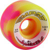 Speedlab Wheels MPS Pink / Yellow Swirl Skateboard Wheels - 55mm 101a (Set of 4)