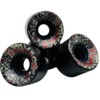 Toxic Skateboard Wheels All-Terrain Black Skateboard Wheels - 59mm 80a (Set of 4)