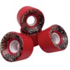 Toxic Skateboard Wheels All-Terrain Red Skateboard Wheels - 59mm 80a (Set of 4)