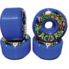 Toxic Skateboard Wheels Superthane Acid Rain Blue Skateboard Wheels - 59mm 103a (Set of 4)