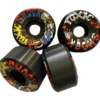 Toxic Skateboard Wheels Superthane Toxic Shock Black Skateboard Wheels - 56mm 99a (Set of 4)