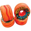 Toxic Skateboard Wheels Superthane Toxic Waste Orange / Red Swirl Skateboard Wheels - 60mm 103a (Set of 4)