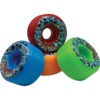 Toxic Skateboard Wheels Team Party Pack Blue / Orange / Green / Red Skateboard Wheels - 54mm 101a (Set of 4)