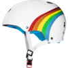 Triple 8 Skateboard Pads Sweatsaver White / Rainbow Sparkle Skate Helmet CPSC Certified - (Certified) - L/XL 22.5" - 23.5"