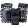 ProTec Skateboard Pads Adult 3 Pack Open Back Checker Knee, Elbow, & Wrist Pad Set - Small