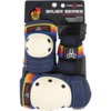 Triple 8 Skateboard Pads Saver Series 3-Pack Pacific Beach Navy Knee, Elbow, & Wrist Pad Set - Large