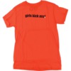 Foundation Skateboards Girls Kick Ass Orange Men's Short Sleeve T-Shirt - Small