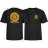 Bones Wheels Pushing Up Dasies Black Men's Short Sleeve T-Shirt - Small