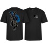 Powell Peralta Chris Senn Police Black Men's Short Sleeve T-Shirt - Medium