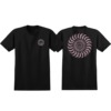 Spitfire Wheels Cherry Blossom Classic Black Men's Short Sleeve T-Shirt - Small